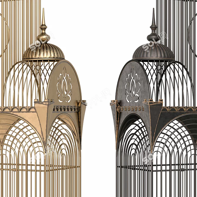Stylish Cage for Decor 3D model image 3
