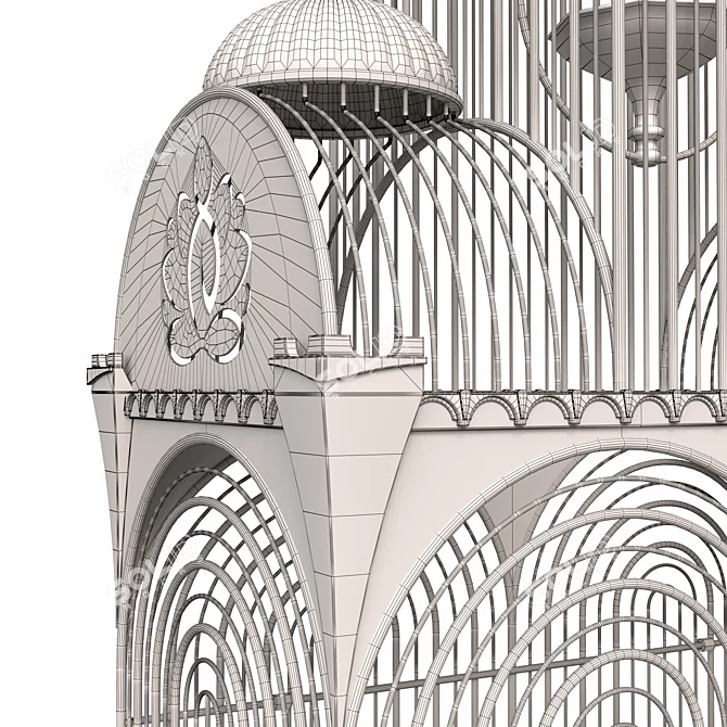 Stylish Cage for Decor 3D model image 5