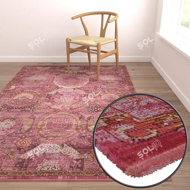 Luxurious Carpet Set for Stunning Renders 3D model image 5