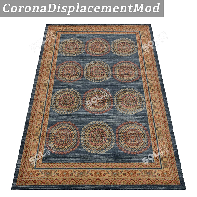 Title: High-Quality Carpet Set 3D model image 4