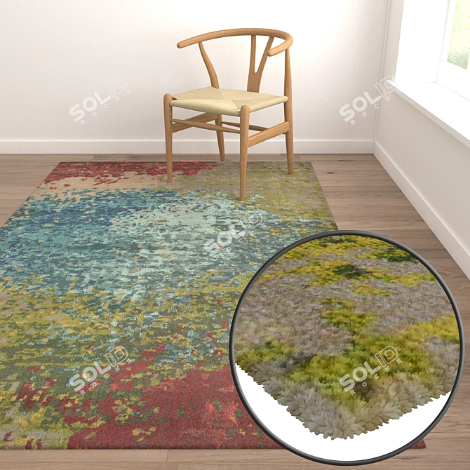 Luxury Carpets Set 1816 3D model image 5