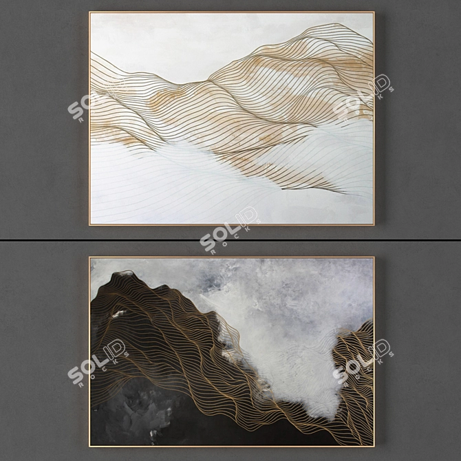 Title: Elegant Frames Set 3D model image 1