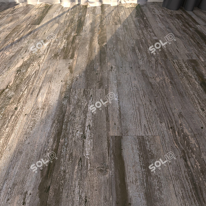 Western Wood Brown: Multi-Texture Parquet 3D model image 1