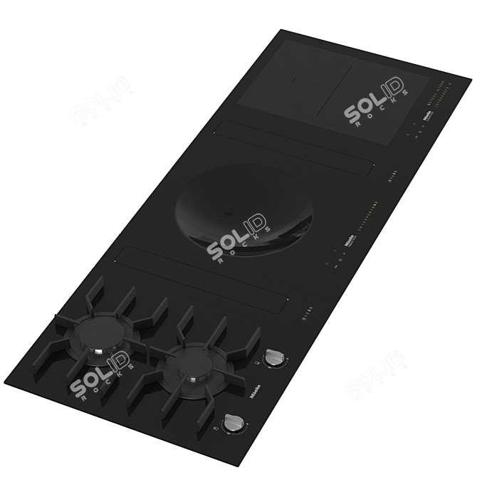 Miele SmartLine: Customizable Induction Hob 3D model image 3