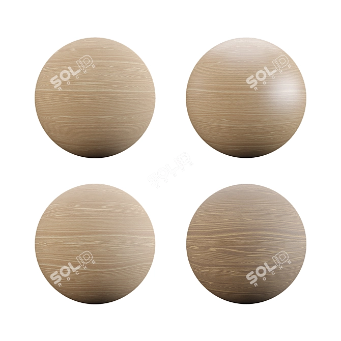 Exquisite Oak Wood Varnish 3D model image 2