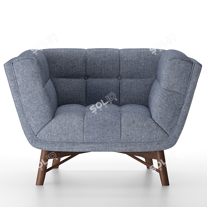 Zola Accent Chair - Modern Elegance 3D model image 1