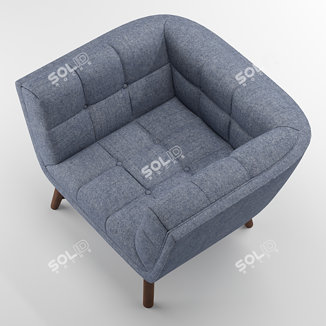 Zola Accent Chair - Modern Elegance 3D model image 2