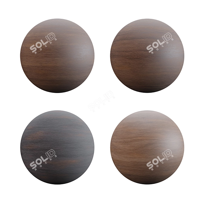 Exquisite Walnut Wood Varnish 3D model image 2