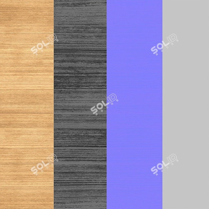 Luxurious Japanese Elm Wood Varnish 3D model image 3