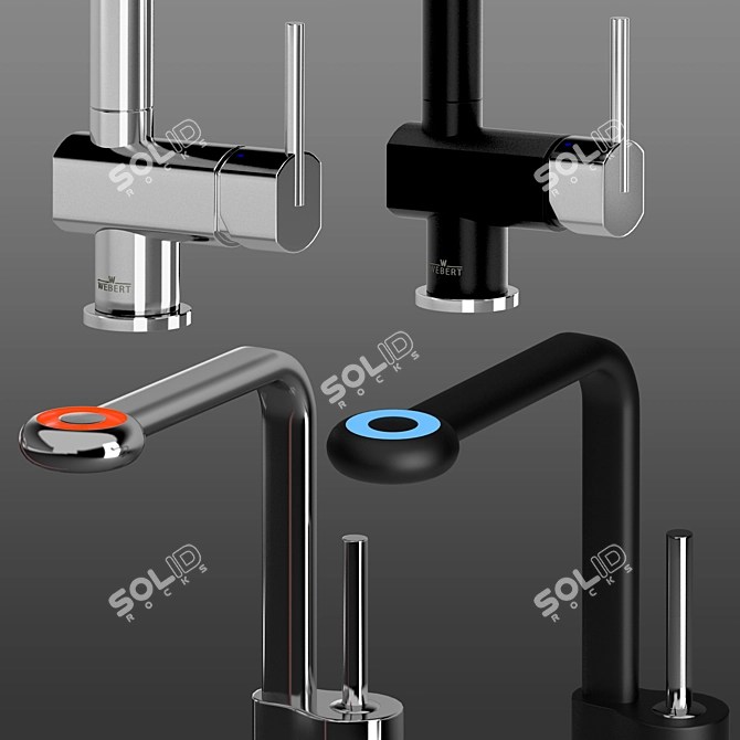 Webert Kitchen Faucets Set 3D model image 5