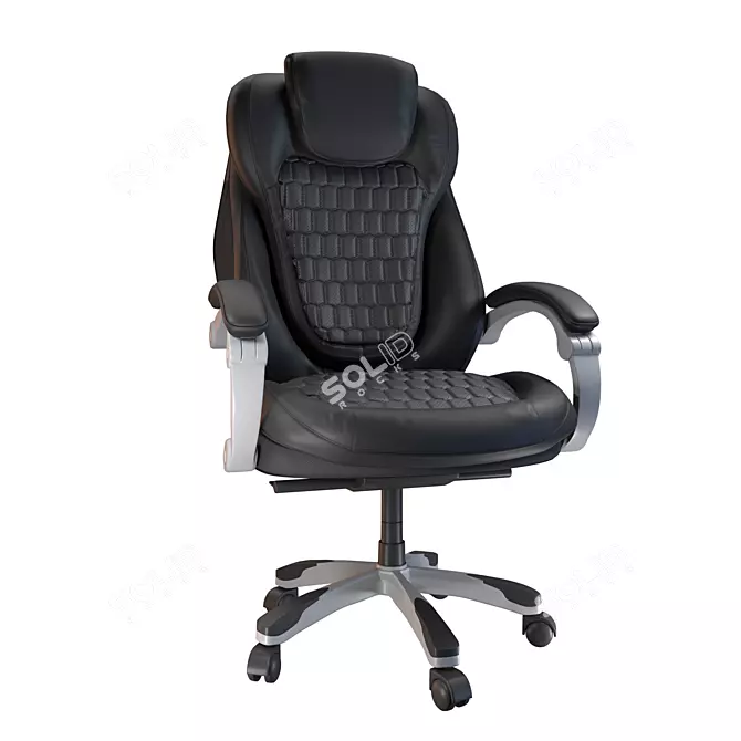 Executive Chair Bureaucrat T-9917 | Modern Design, Faux Leather 3D model image 1