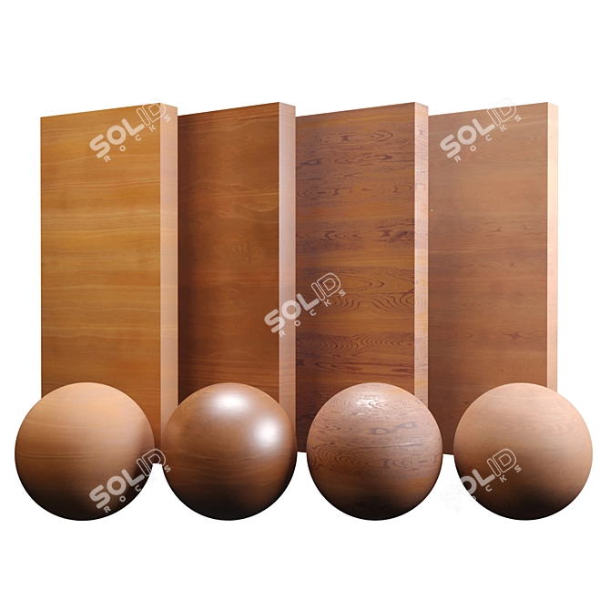 Premium Teak Wood Varnish 3D model image 1