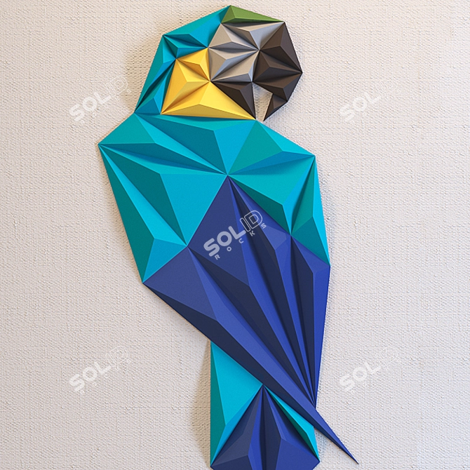 3D Paper Artwork Sculpture 3D model image 4