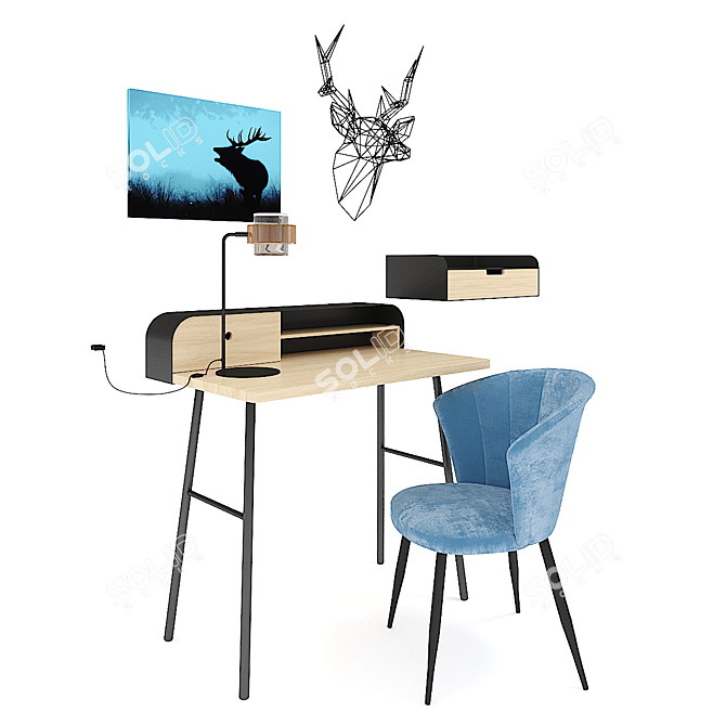 Modern Workplace LA REDOUTE 3D model image 1