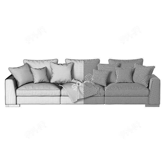 Elegant Armand Sofa - Timeless Comfort 3D model image 4