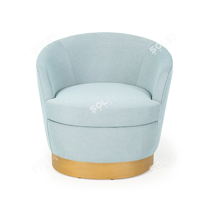 Comfy Lounge Chair 3D model image 2