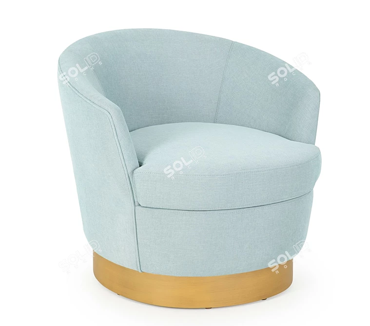 Comfy Lounge Chair 3D model image 5