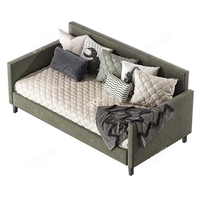 Convertible Bed-Sofa with Twin Daybed 3D model image 5