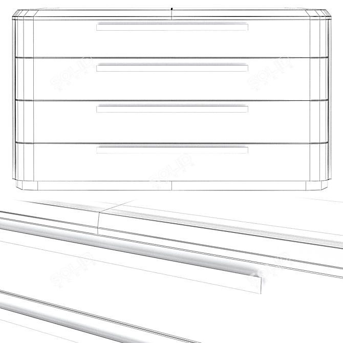 Modern Designer Sofa: Andy 3D model image 3