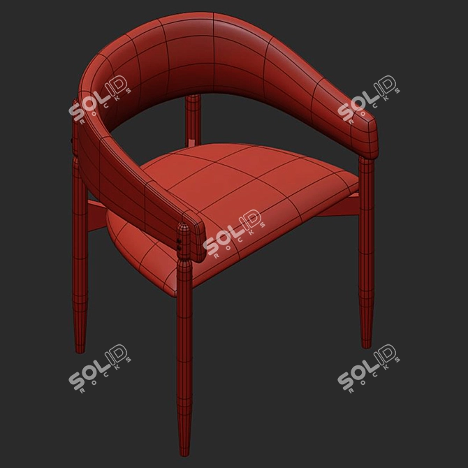 Elegant Enroth Dining Chair 3D model image 4