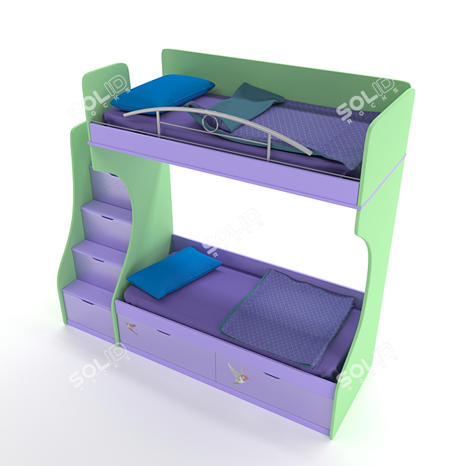 Hexa Bunk Bed 3D model image 3