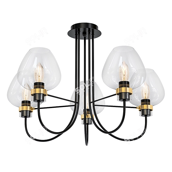 Elegant Lumion Ilona Chandelier 3D model image 1