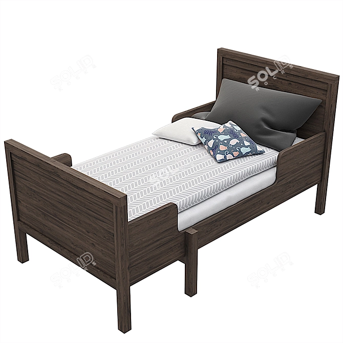 Sundvik Children's Bed: Stylish and Functional 3D model image 1
