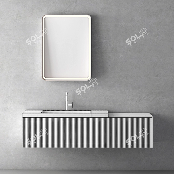 Sleek Vanity Combo | No. 107 3D model image 3