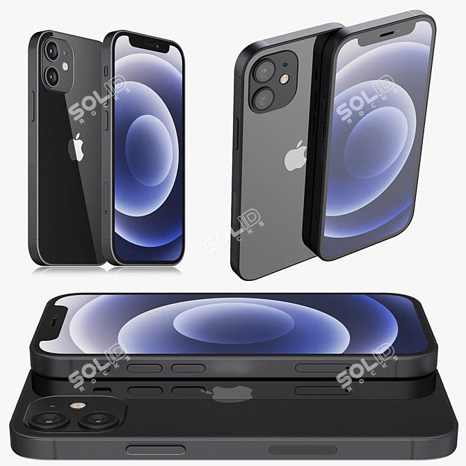 Compact and Powerful: iPhone 12 mini 3D model image 2