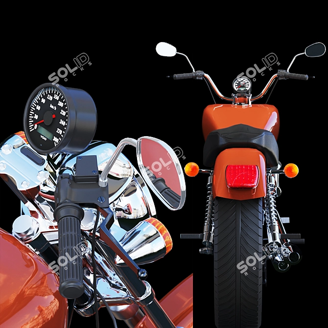 Harley Davidson XL 53C 1200cc Cruiser 3D model image 3