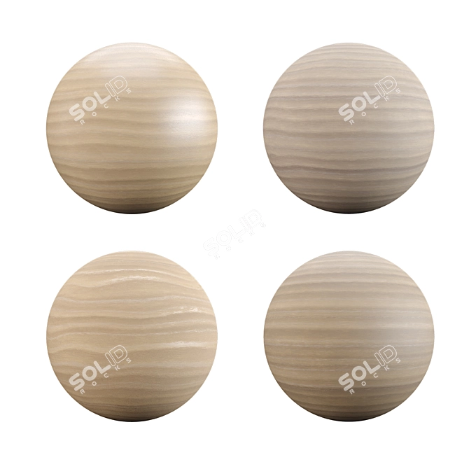 Elegant Pine Wood Varnish 3D model image 2