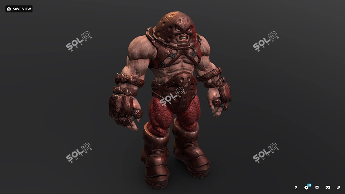 Geometric Powerhouse: Juggernaut 3D model image 9