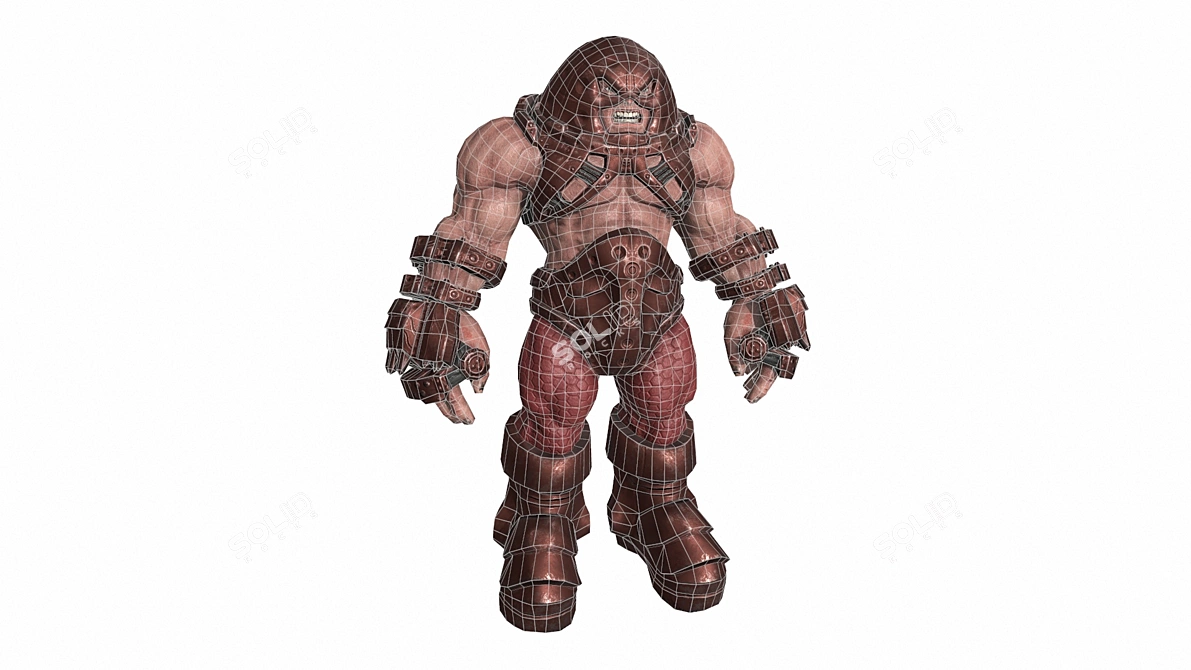 Geometric Powerhouse: Juggernaut 3D model image 6