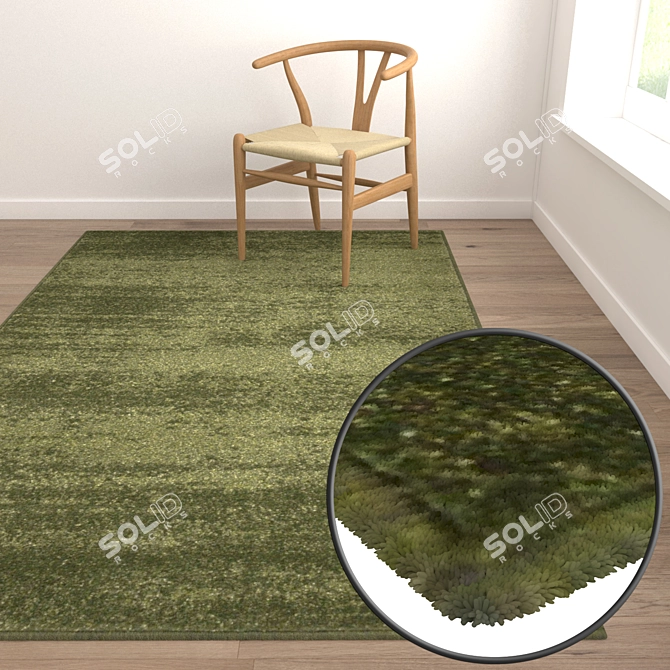 Luxury Carpet Set - High Quality Textures 3D model image 5
