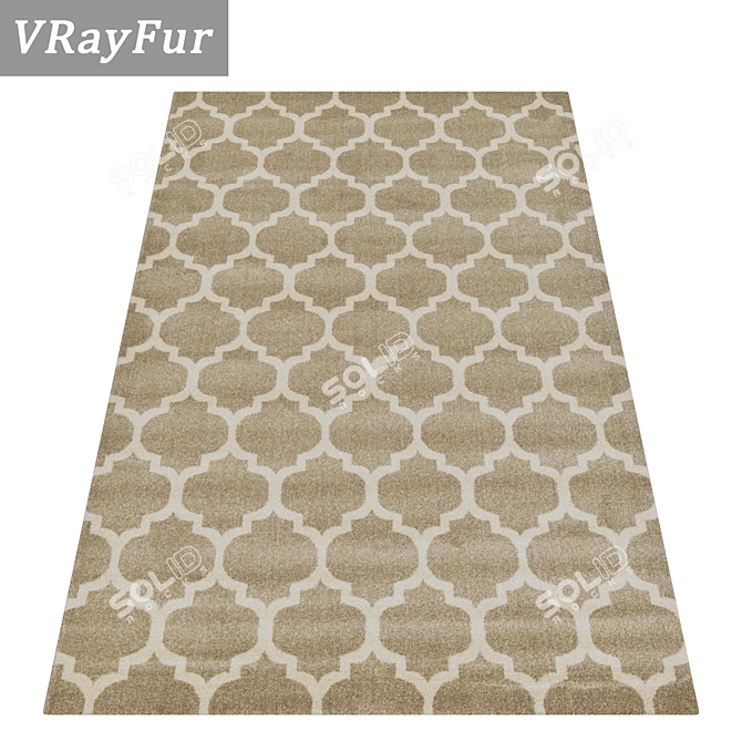 Premium Rug Set: Versatile Textures & Stunning Details! 3D model image 2