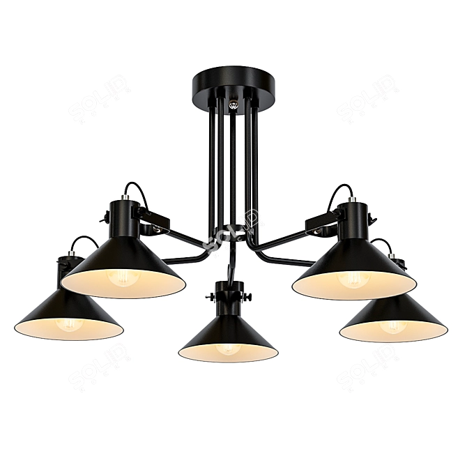 Urban Chic Pendant Light 3D model image 1