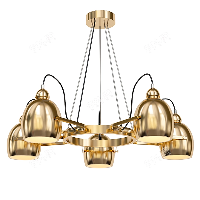 Sleek and Modern Formula Pendant 3D model image 1