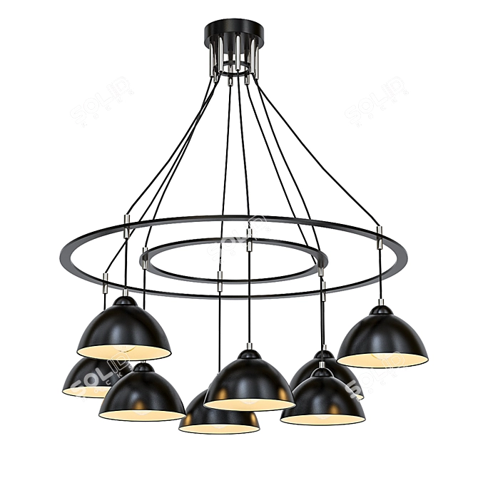 Modern Formula Pendant Chandelier 3D model image 1