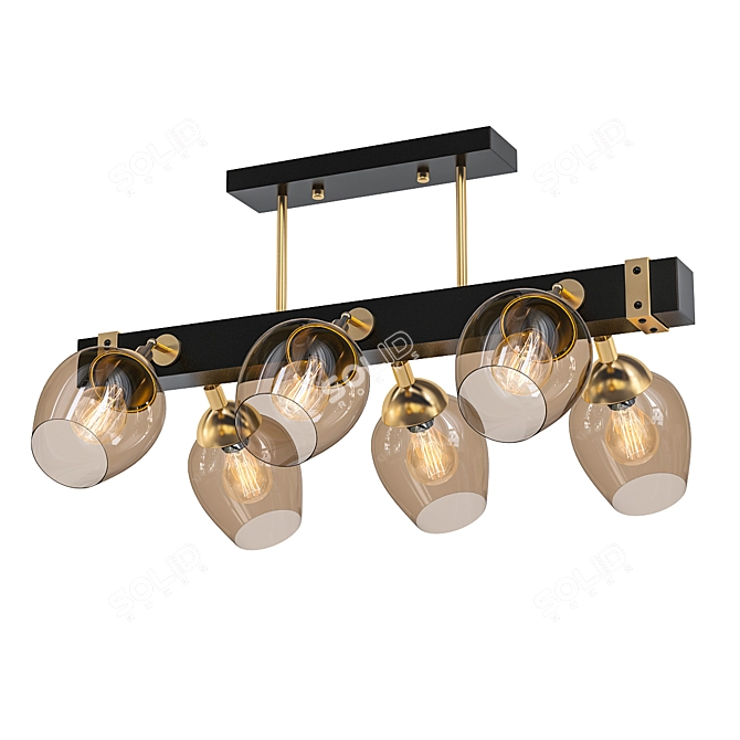 Elegant Bolero Hanging Light 3D model image 1