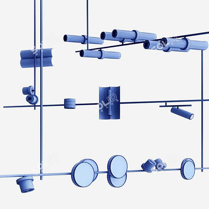 Versatile Luminaires for Creative Expressions 3D model image 3