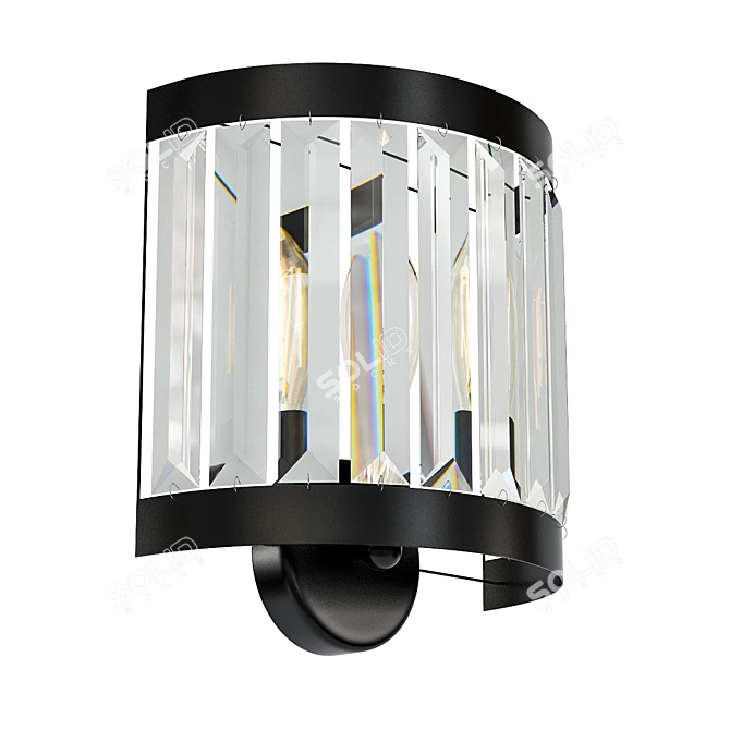 RH Odeon Clear Glass Wall Sconce 3D model image 1