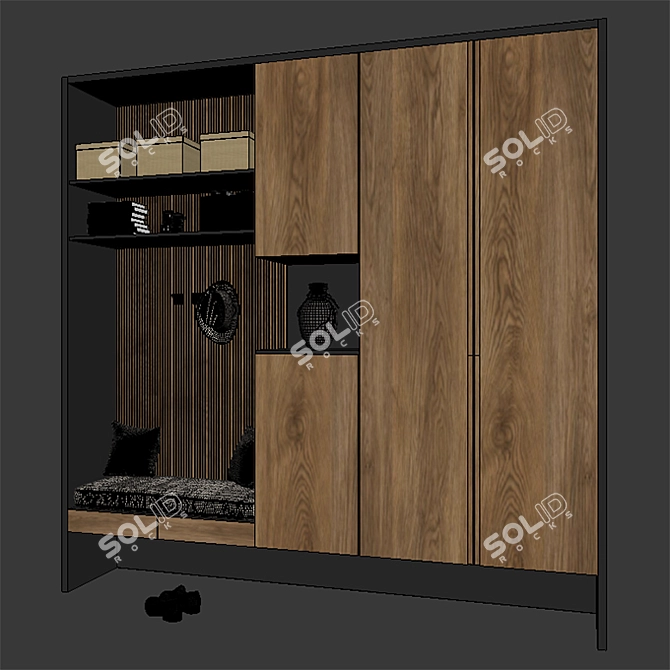 Modern Hall Furniture Set 3D model image 3