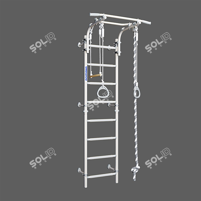 ROMANA Next Pastel Wall-Mounted Gym 3D model image 2