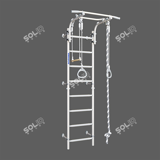 ROMANA Next Pastel Wall-Mounted Gym 3D model image 3