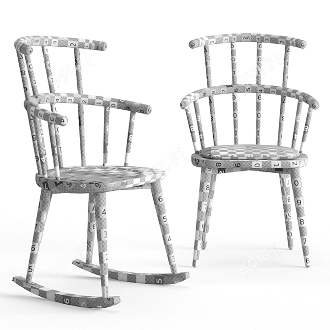 Windsor Revival Chair: Classic meets Contemporary 3D model image 3