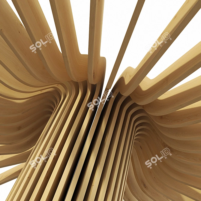 Parametric Ring Column Decor 3D model image 2