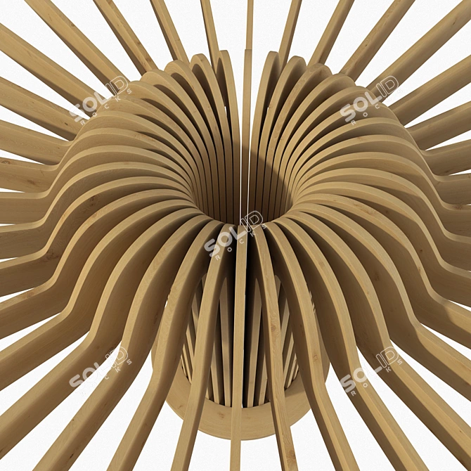 Parametric Ring Column Decor 3D model image 4