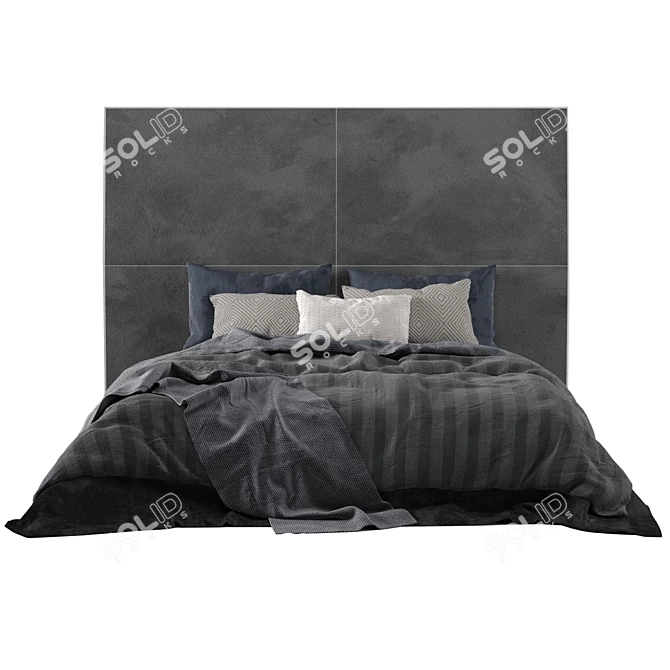 Adairs Bed: Stylish and Modern 3D model image 2