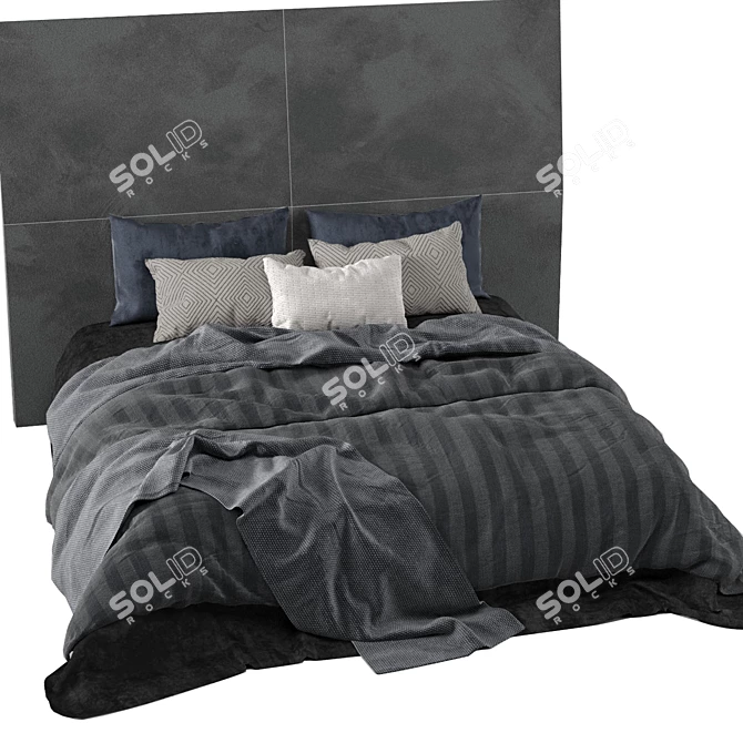 Adairs Bed: Stylish and Modern 3D model image 3