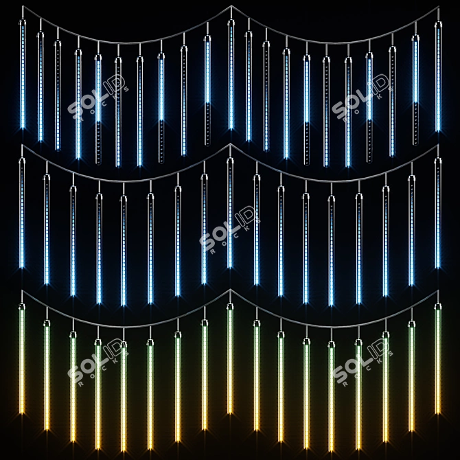 Frosty Icicle Garland 3D model image 6